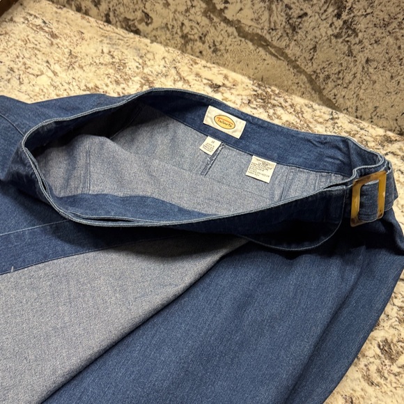 Talbot's Classic Dark Blue Denim Wrap Skirt. Sz 18 - Picture 4 of 5